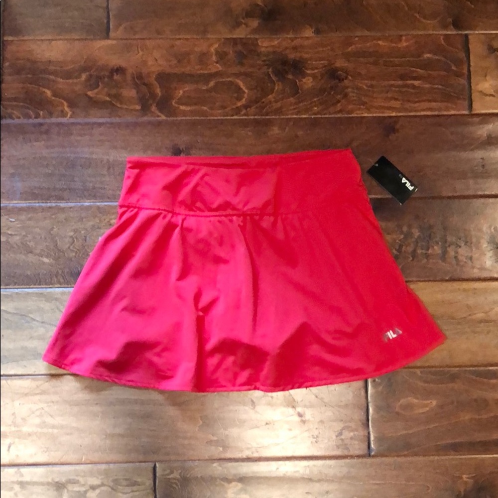 Fila Flounce Skirt (Bright Red)